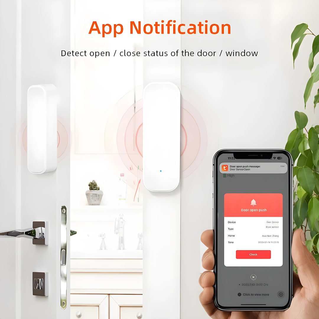 WiFi Smart Door and Window Sensor Alarm